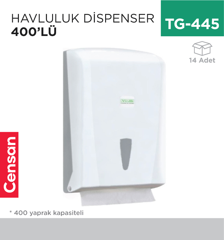 TG-445_051a7f76bf351e6920df8ee77170a411 HAVLULUK DİSPENSER VİALLİ 400LÜ (K21)