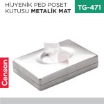 HİJYENİK PED POŞET KUTUSU METALİK MAT (7482)