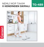 NEMLİ MOP TAKIM X (KENDİNDEN SIKMALI) (TWIST MOP)