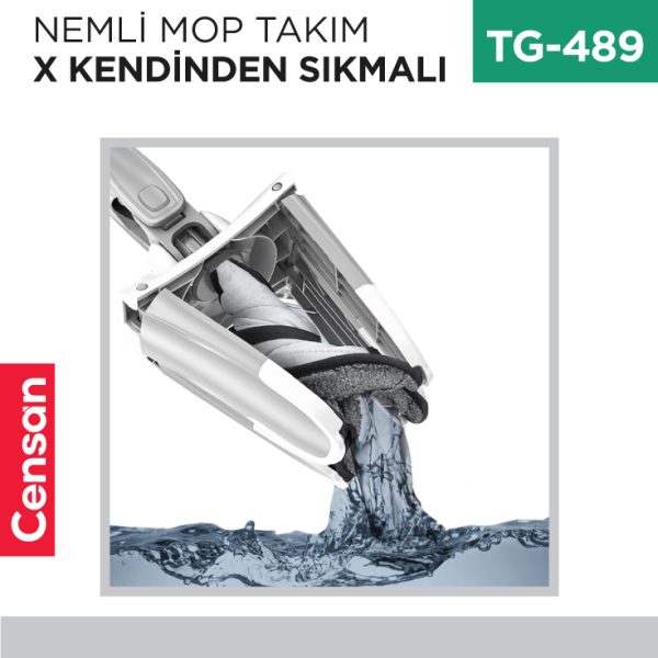 NEMLİ MOP TAKIM X (KENDİNDEN SIKMALI) (TWIST MOP)