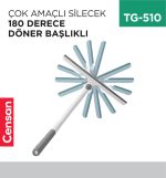 ÇOK AMAÇLI SİLECEK 180 DERECE DÖNER BAŞLIKLI