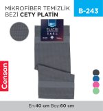 MİKROFİBER TEMİZLİK BEZİ PLATİN 40*60 CM