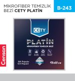 MİKROFİBER TEMİZLİK BEZİ PLATİN 40*60 CM