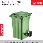 ÇÖP KONTEYNERİ PEDALLI 80 LT (6504)