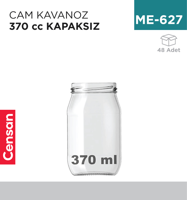 ME-627_1ffa5ea4465666038da73b094c357492 CAM KAVANOZ 370 CC KAPAKSIZ