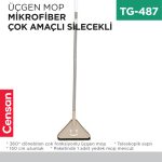 ÇOK AMAÇLI SİLECEKLİ ÜÇGEN MOP MİKROFİBER (303)