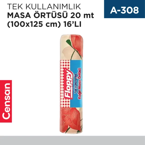TEK KULLANIMLIK MASA ÖRTÜSÜ 20 MT (100*125) 16LI
