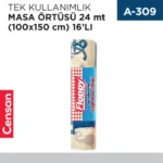 TEK KULLANIMLIK MASA ÖRTÜSÜ 24 MT (100*150) 16LI