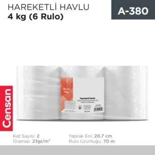 FOTOSELLİ MAKİNA HAVLUSU(21 CM)6 LI 4 KG (9009)