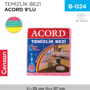 TEMİZLİK BEZİ ACORD 9LU