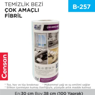 TEMİZLİK BEZİ ÇOK AMAÇLI FİBRİL