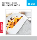 TEMİZLİK BEZİ TELLİ ÇİFT KATLI