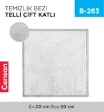 TEMİZLİK BEZİ TELLİ ÇİFT KATLI