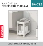 RAF ÜNİTESİ TEKERLEKLİ 2Lİ MAJA (0312-0190-0770)