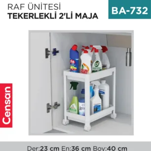 RAF ÜNİTESİ TEKERLEKLİ 2Lİ MAJA (0312-0190-0770)
