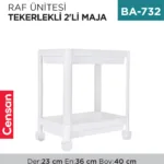 RAF ÜNİTESİ TEKERLEKLİ 2Lİ MAJA (0312-0190-0770)