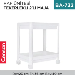 RAF ÜNİTESİ TEKERLEKLİ 2Lİ MAJA (0312-0190-0770)
