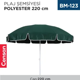 PLAJ ŞEMSİYESİ POLYESTER ÇAP:220 CM