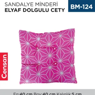 SANDALYE MİNDERİ CETY ELYAF DOLGULU