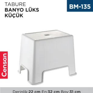 TABURE BANYO LÜKS KÜÇÜK (ÇELİK AYNA) (128)