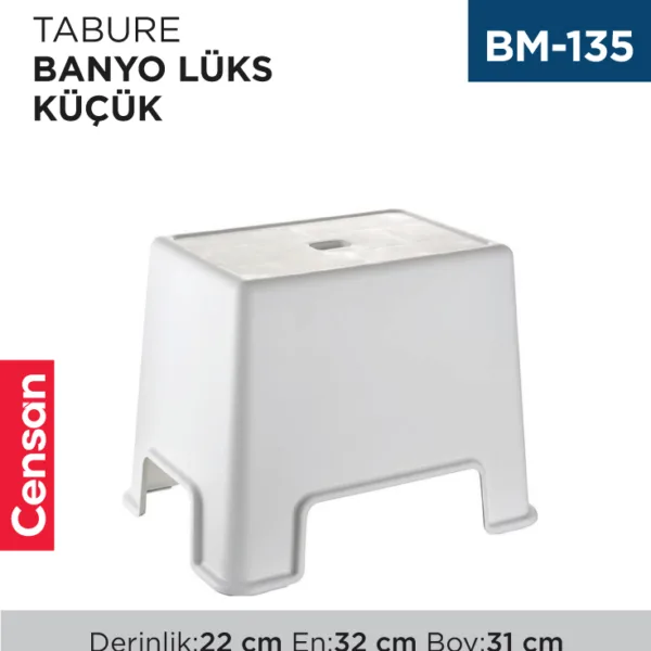 TABURE BANYO LÜKS KÜÇÜK (ÇELİK AYNA) (128)