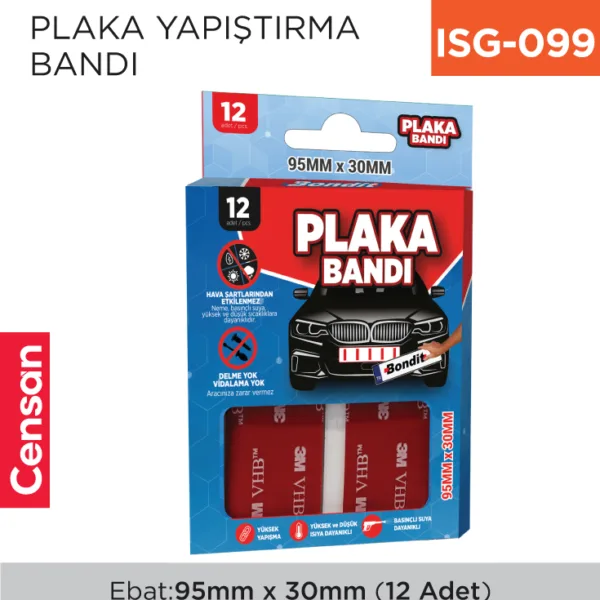 PLAKA YAPIŞTIRMA BANDI