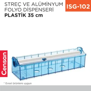 STREÇ VE ALÜMİNYUM FOLYO DİSPENSERİ PLASTİK 35 CM (S-35)
