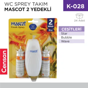 WC SPREY TAKIM MASCOT 2 YEDEKLİ (MSC2225)