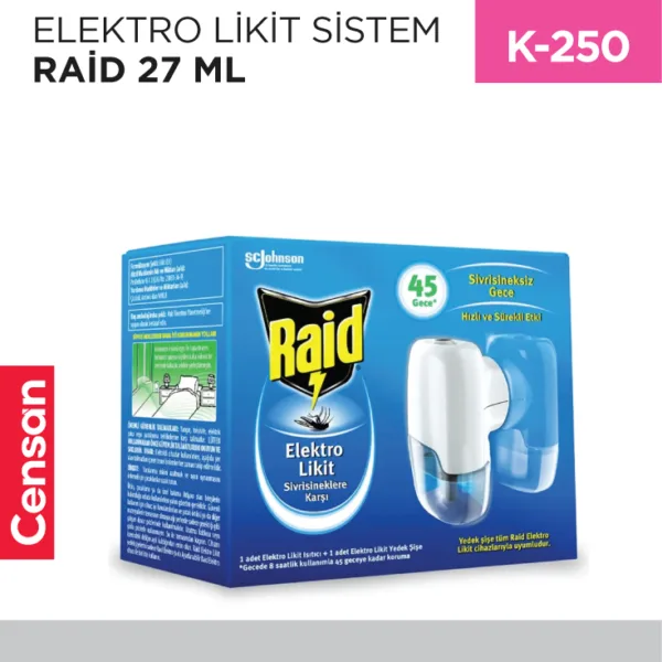 RAİD ELEKTRO LİKİT+ MAKİNA 45 GECE