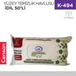 YÜZEY TEMİZLİK HAVLUSU İDİL 50 Lİ