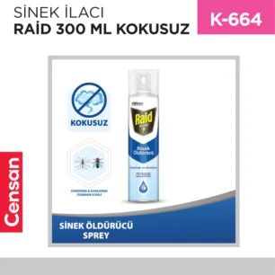 RAİD SİNEK ÖLDÜRÜCÜ 300 ML KOKUSUZ