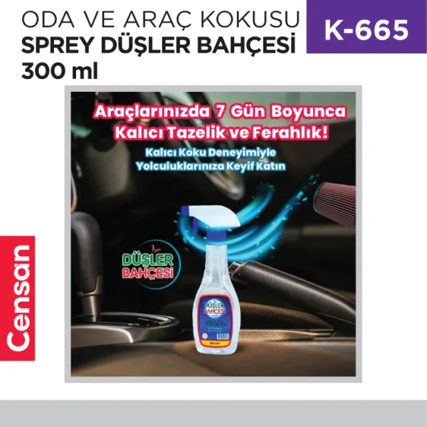 ODA VE ARAÇ KOKUSU SPREY DÜŞLER BAHÇESİ 300 ML