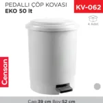PEDALLI ÇÖP KOVASI EKO 50 LT (A FORM)