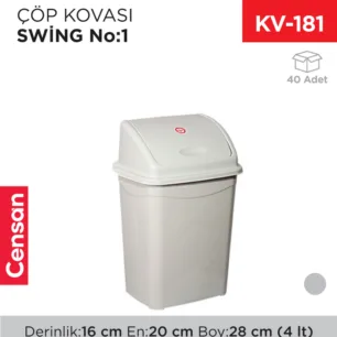 SWİNG ÇÖP KOVASI NO:1 (4 LT) (UP 114)