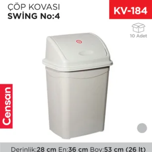 SWİNG ÇÖP KOVASI NO:4 (26 LT) (UP 120)