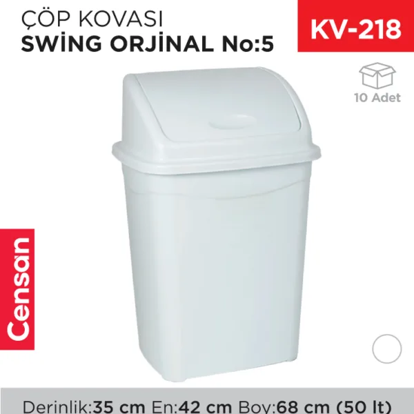 SWİNG ÇÖP KOVASI NO:5 ORJİNAL (50 LT) (UP 121)