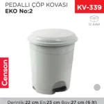 PEDALLI ÇÖP KOVASI EKO NO:2 (6 LT) (UP 124)