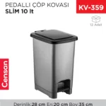 PEDALLI ÇÖP KOVASI SLİM 10 LT (4280)