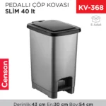PEDALLI ÇÖP KOVASI SLİM 40 LT (4283)