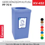 GERİ DÖNÜŞÜM KUTUSU PP 70 LT