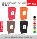 GERİ DÖNÜŞÜM KUTUSU PP 70 LT