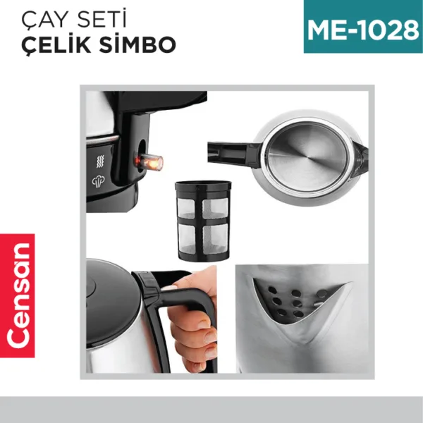 SİNBO ÇAY SETİ ÇELİK (STM-5827-5831)