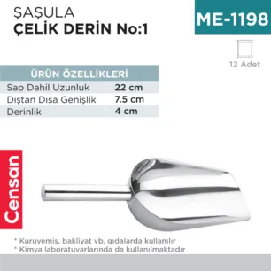 ŞAŞULA DERİN ÇELİK NO:1 22 CM (CEK-22)