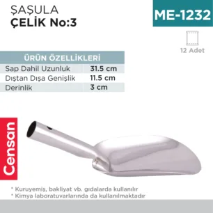 ŞAŞULA METAL NO:3 (31.5 CM) (SSL-3)