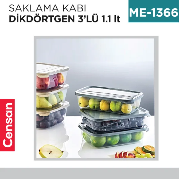 SAKLAMA KABI D.DÖRTGEN 3LÜ 1.1 LT (E-749)