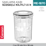 SAKLAMA KABI SÜZGEÇLİ KİLİTLİ 1.5 LT (LC-470)
