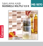 SAKLAMA KABI SÜZGEÇLİ KİLİTLİ 1.5 LT (LC-470)