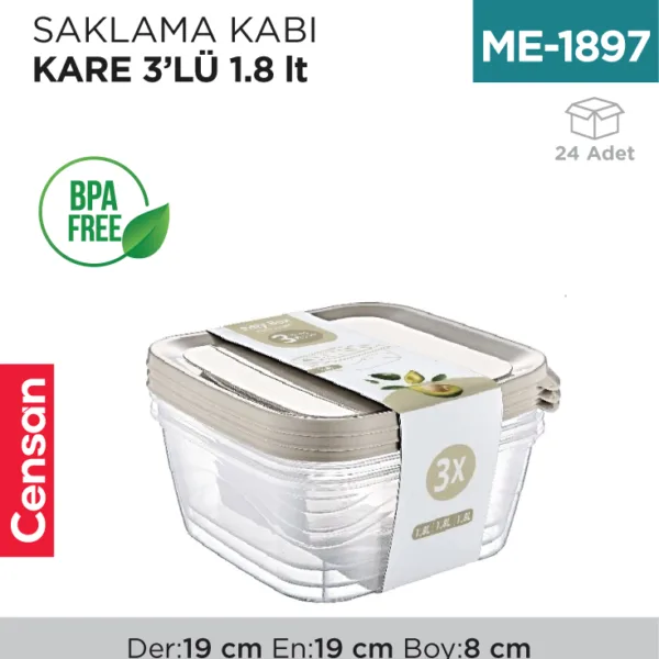 SAKLAMA KABI KARE 3LÜ 1.8 LT (E-773)