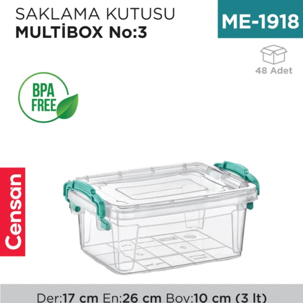 SAKLAMA KUTUSU M.BOX NO:3 (3 LT) (E-502)