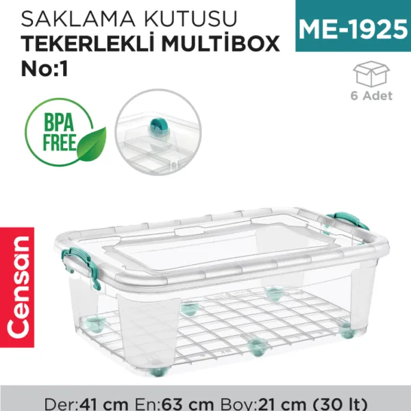 SAKLAMA KUTUSU TEKER. M.BOX NO:1 (30 LT) (E-510)